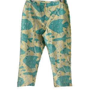 Lilly Pulitzer South Ocean Boulevard Cotton Cropped Pants 8 EUC